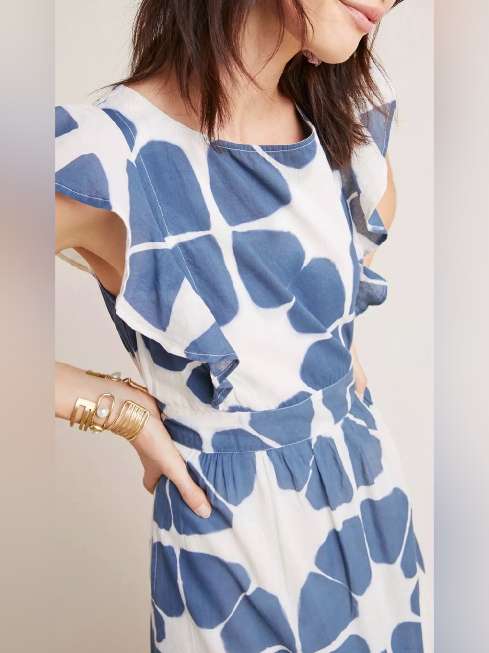 Preowned Anthropologie x The Odells Seville Maxi Dress Size L